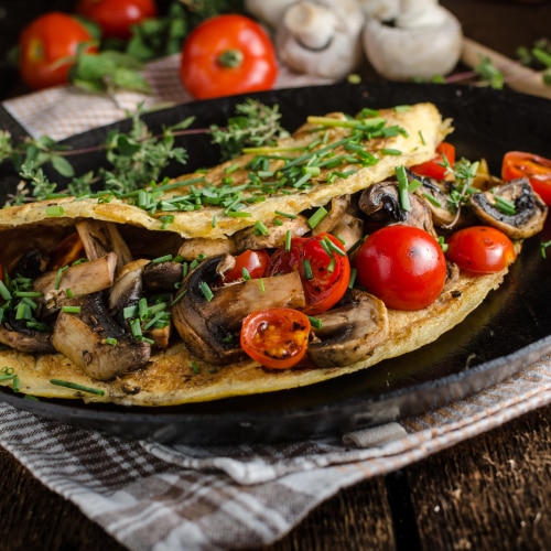 Vegetarian tacos with grilled vegetables
